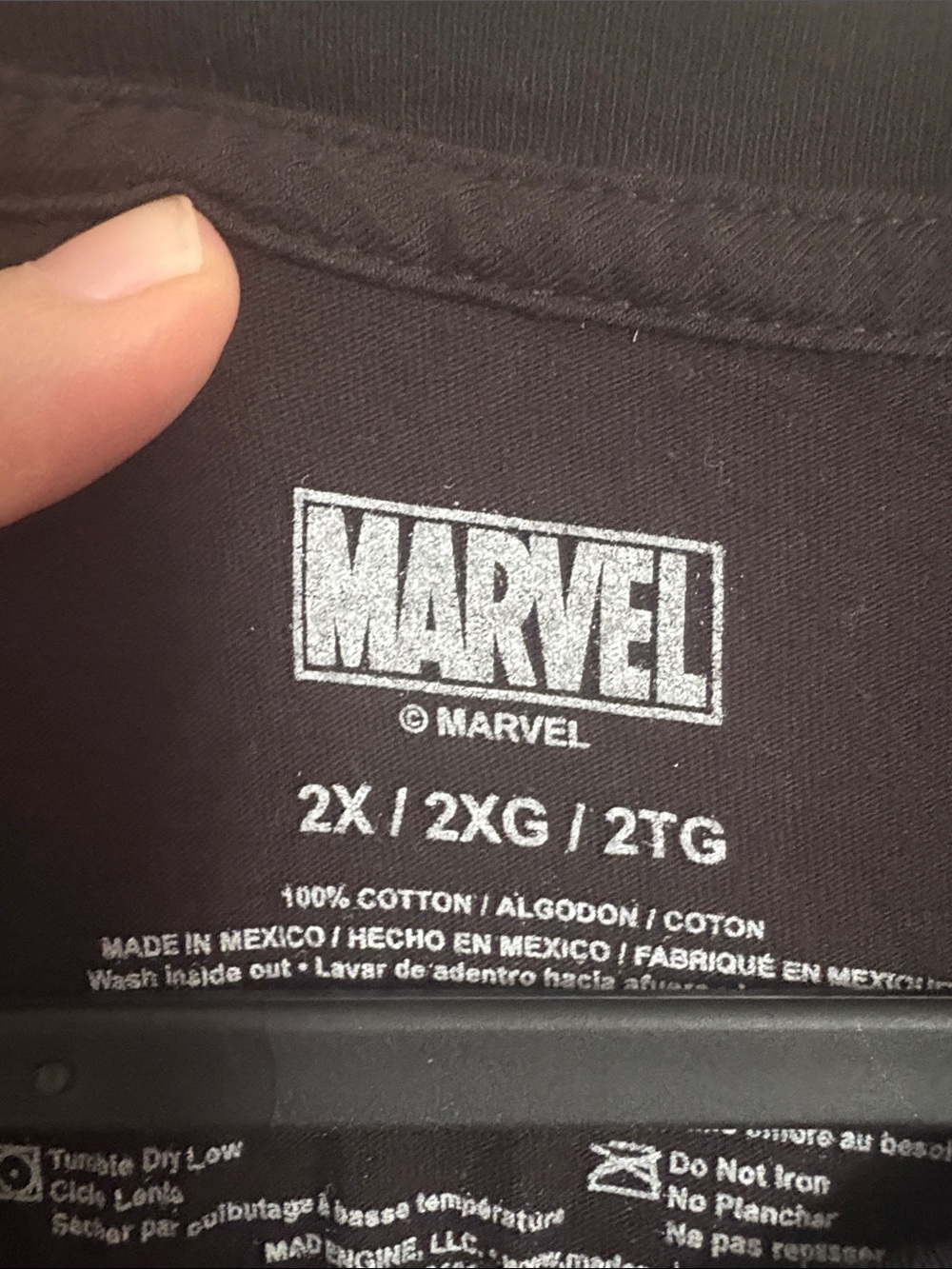 Marvel Black Short Sleeve Graphic 'More Than A Fan' Tee - Picture 2 of 6